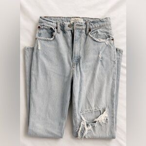 Abercrombie & Fitch Light Blue Ultra High Rise Jeans
